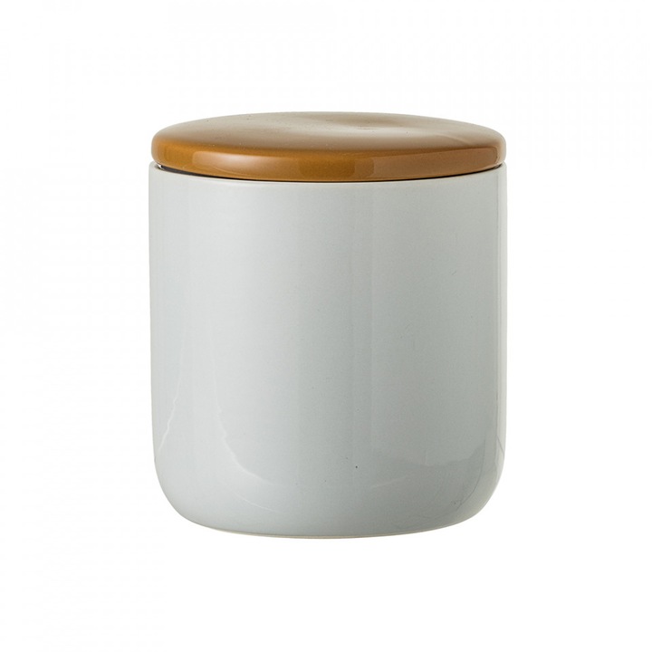 Borcan cu capac albastru din ceramica 650 ml Arrin Bloomingville