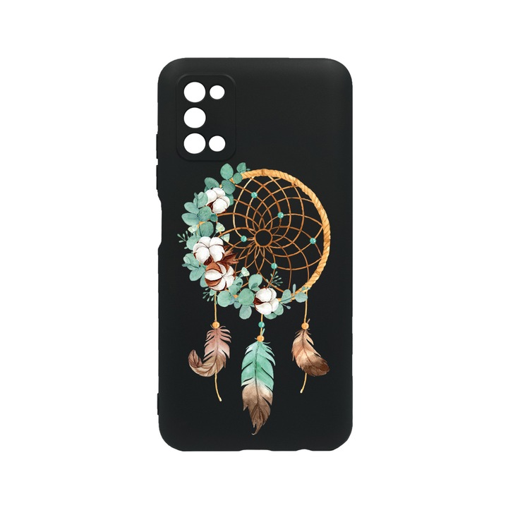 Силиконов калъф BestCase за OPPO Reno 5 Pro 5G, Dreamcatcher, 0.8MM Slim, Camera Protection, Black Silicon Series, c-B 950