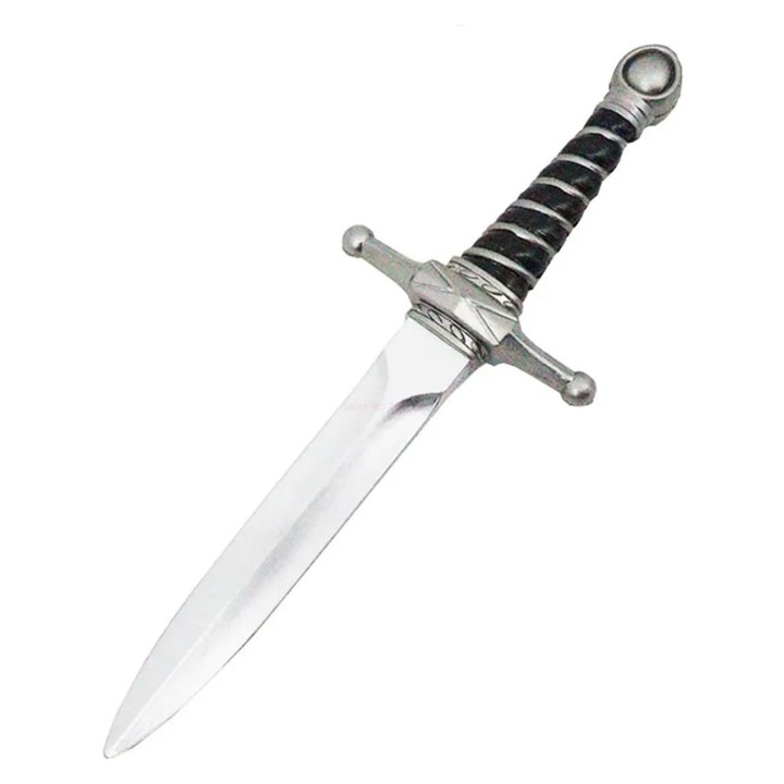 Sabie de jucarie, Hero's Edge War, cauciuc, gri, 37 cm