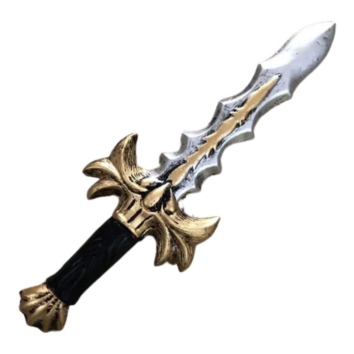 Sabie de jucarie, Hero's Edge War, cauciuc, gri, 38 cm