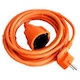 Prelungitor fisa si priza Well, 5m, 3Gx1.5mm2, IP20, Portocaliu