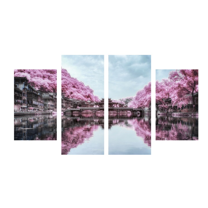 Tablou canvas 4Decor, Cherry blossom, 120x70cm, DE0222