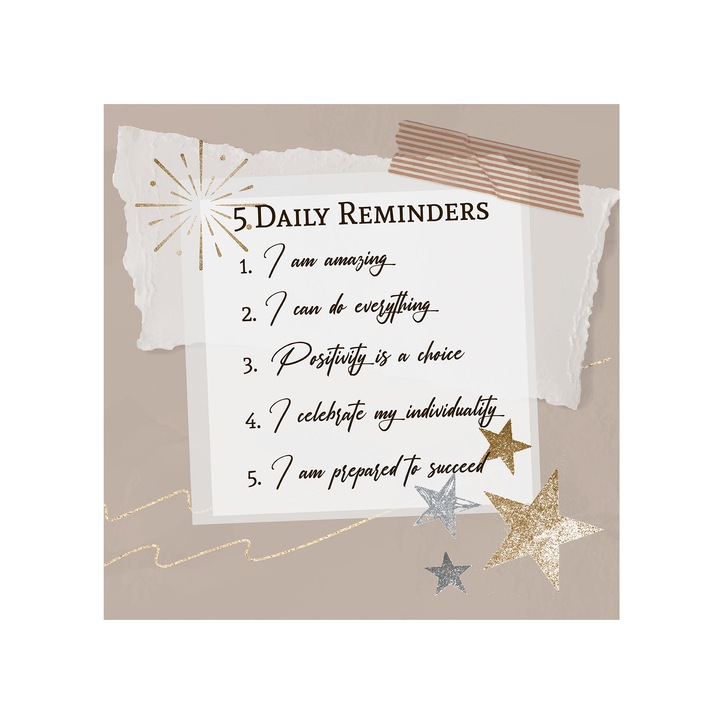 Tablou canvas 4Decor, Reminders, 50x50cm, DE0106