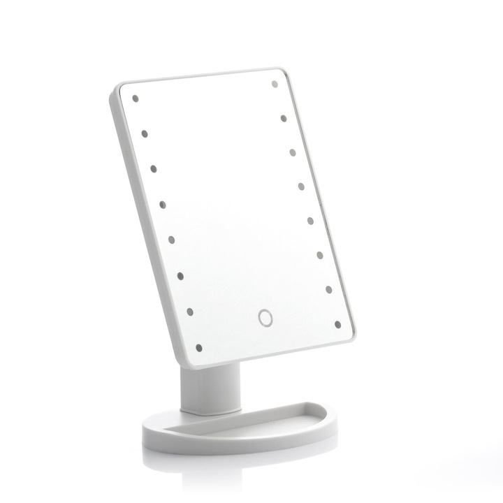 LED огледало за грим InnovaGoods, сензорен екран, 17 x 12 x 27 см