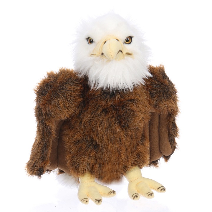 Jucarie de plus, W-web, 25 cm, Maro/Alb