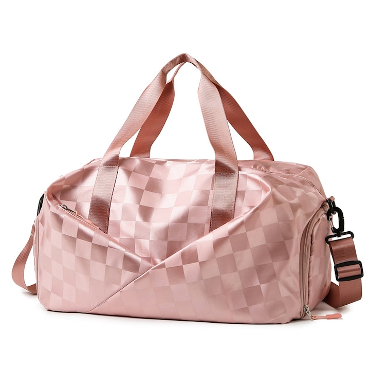 Спортна чанта AEWOYAD, Водоустойчива, 47x28x24 см, Розова