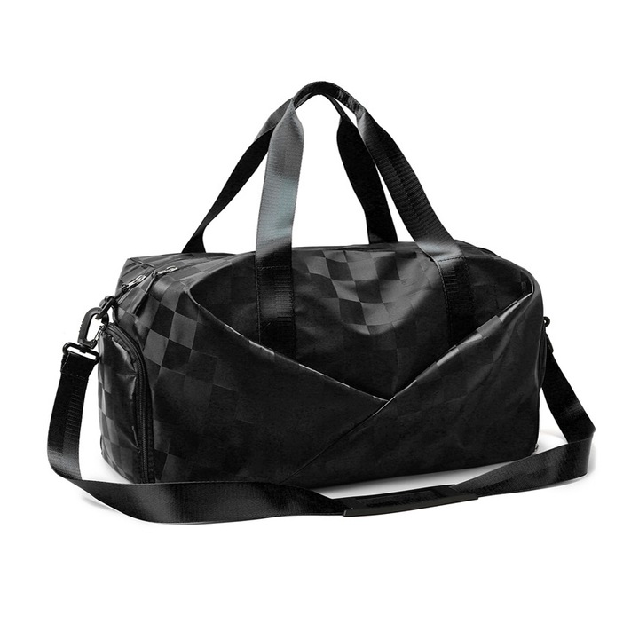 Спортна чанта AEWOYAD, Водоустойчива, 47x28x24 см, Черна