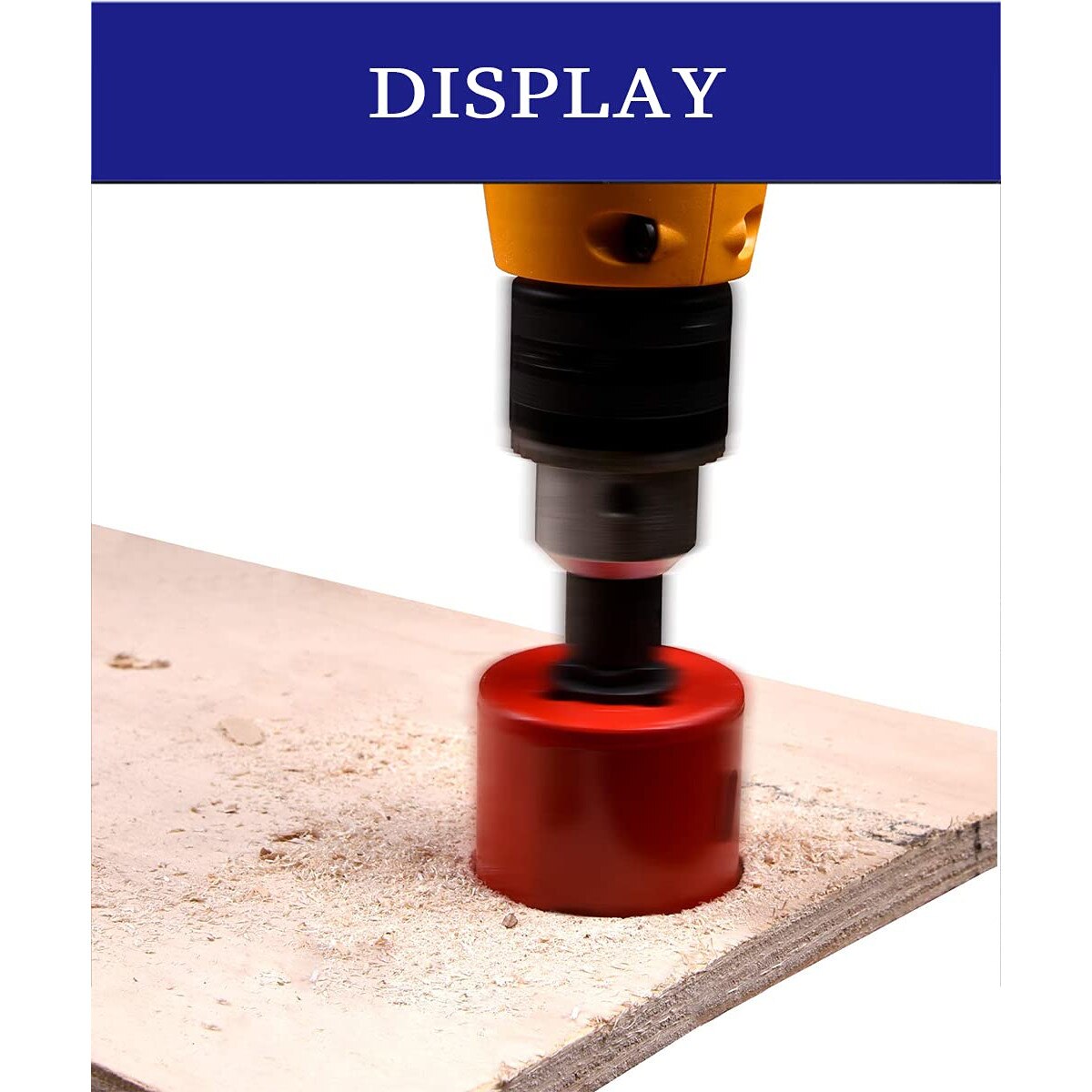 Set 6 freze bimetal, pentru gaurire lemn, gips-carton, placa de plastic ...