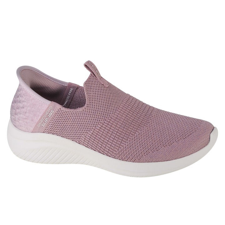 Tenisi femei Slip Ins Ultra Flex 3.0 Smooth Step, Skechers, Mov, Roz