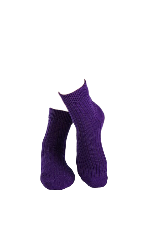 Топли лилави мериносови чорапи