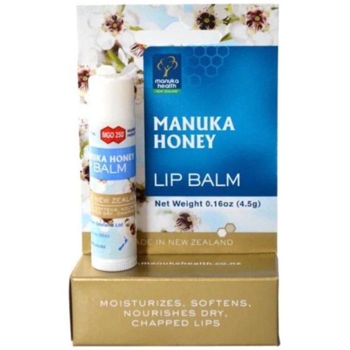 Balsam de buze cu miere de Manuka, Manuka Health, 4.5 g