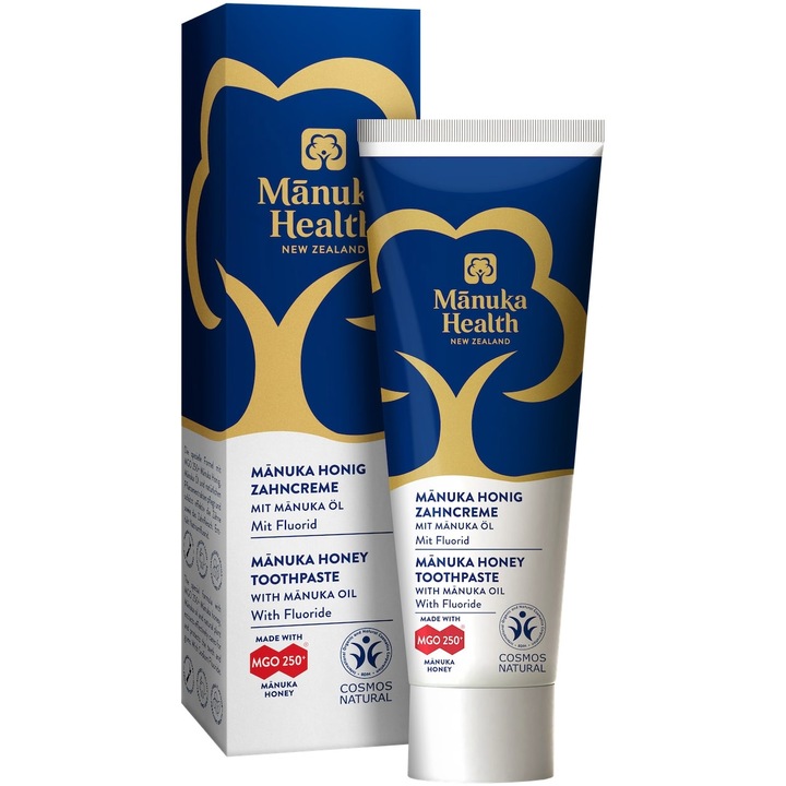 Manuka Health fogkrém, mézzel és manuka olajjal, , MGO 250+, 75 ml