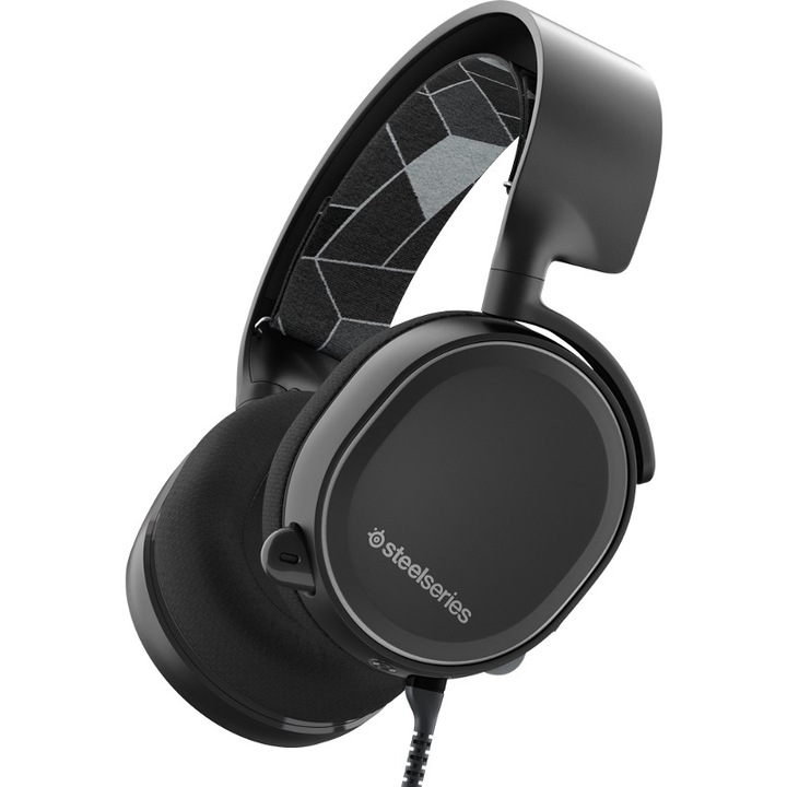 SteelSeries Arctis 3 gaming fejhallgató, Fekete