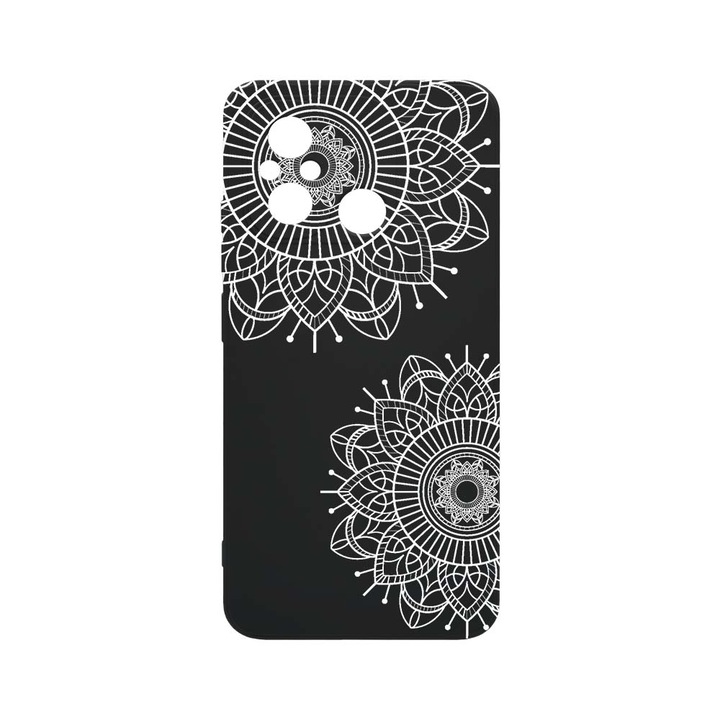 Husa BestCase® SLIM SIlicon 0.8MM, Compatibila Cu Xiaomi Redmi 12C, Non Figurative Flowers, Rezistenta la uzura, Protectie Camera, c-B 117