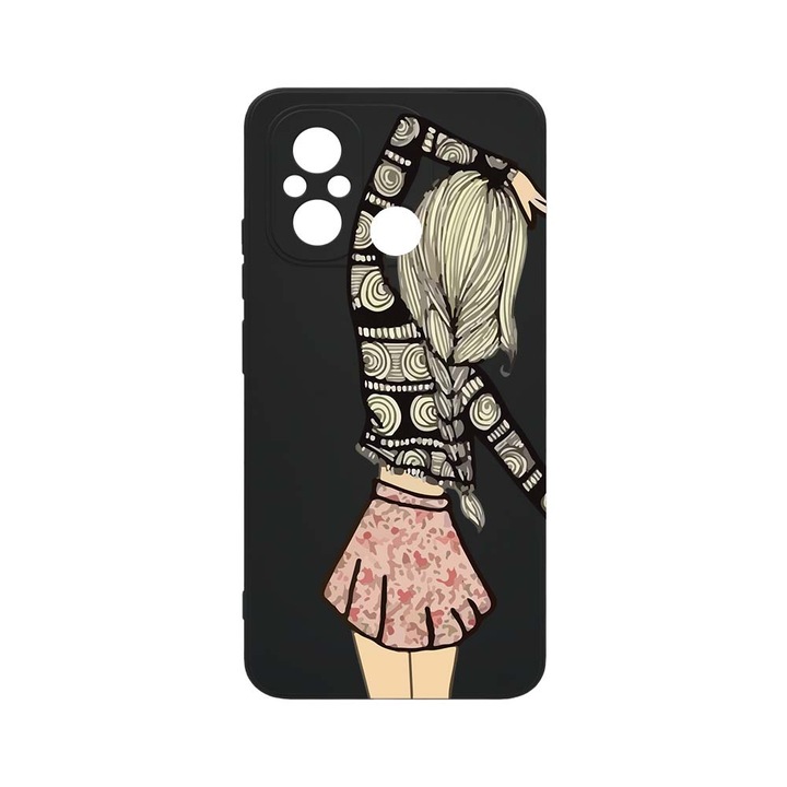 Husa BestCase® SLIM SIlicon 0.8MM, Compatibila Cu Xiaomi Redmi 12C, Girl Friend, Rezistenta la uzura, Protectie Camera, c-B 188