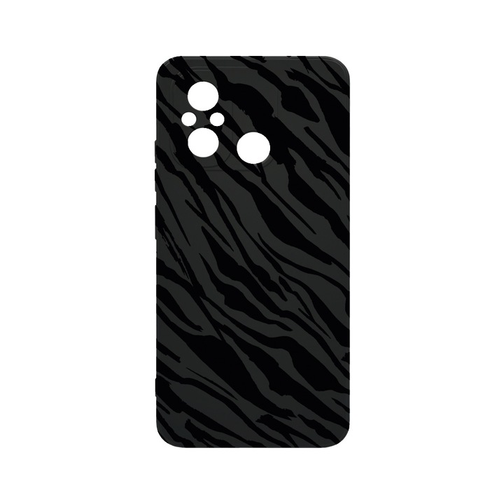Husa BestCase® SLIM SIlicon 0.8MM, Compatibila Cu Xiaomi Redmi 12C, Zebra Pattern, Rezistenta la uzura, Protectie Camera, c-B 1059