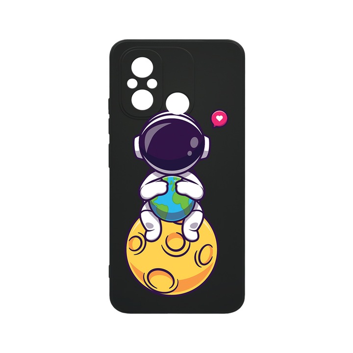Husa BestCase® SLIM SIlicon 0.8MM, Compatibila Cu Xiaomi Redmi 12C, Cute Astronaut, Rezistenta la uzura, Protectie Camera, c-B 1022