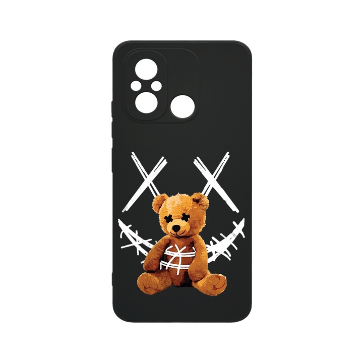 Husa BestCase® SLIM SIlicon 0.8MM, Compatibila Cu Xiaomi Redmi 12C, Teddy Bear Smile, Rezistenta la uzura, Protectie Camera, c-B 982