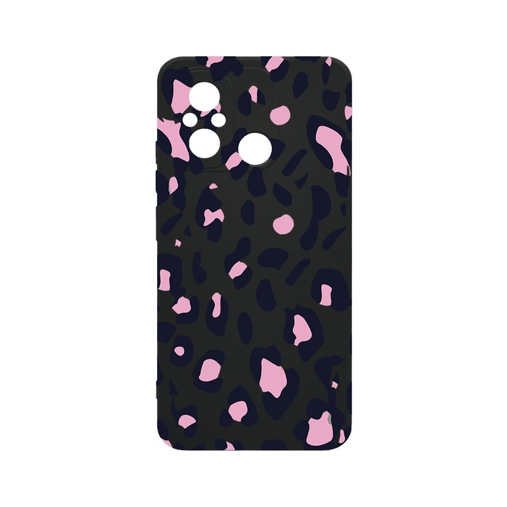 Husa BestCase® SLIM SIlicon 0.8MM, Compatibila Cu Xiaomi Redmi 12C, Pink Leopard Pattern, Rezistenta la uzura, Protectie Camera, c-B 1033