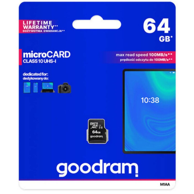 Card memorie, Goodram, MicroSD, CLASA 10, 64GB