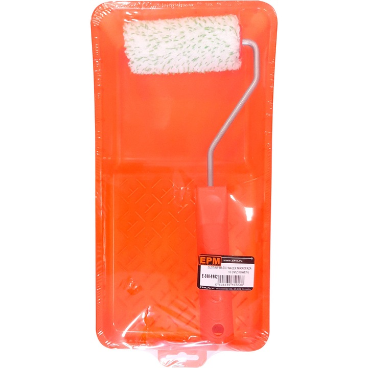 Инструмент за боядисване с чекмедже, EPM, микрофибър, 10 см, оранжев/бял