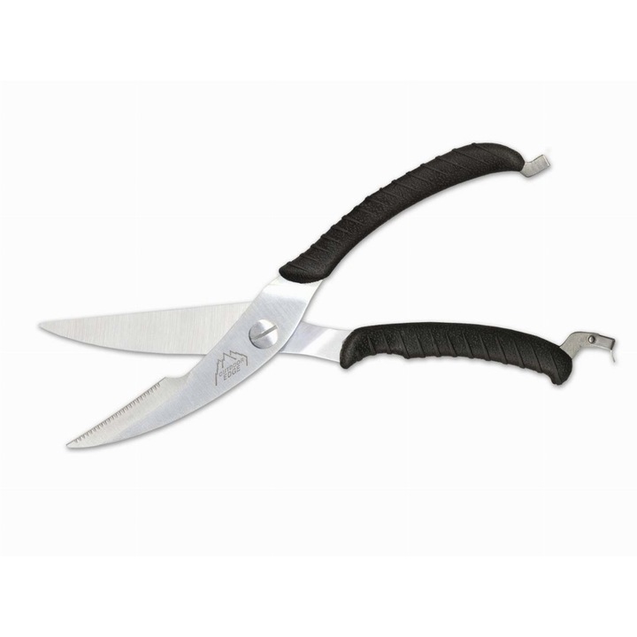 Foarfeca oase, Outdoor Edge, Inox/Cauciuc, 420 mm, Argintiu/Negru