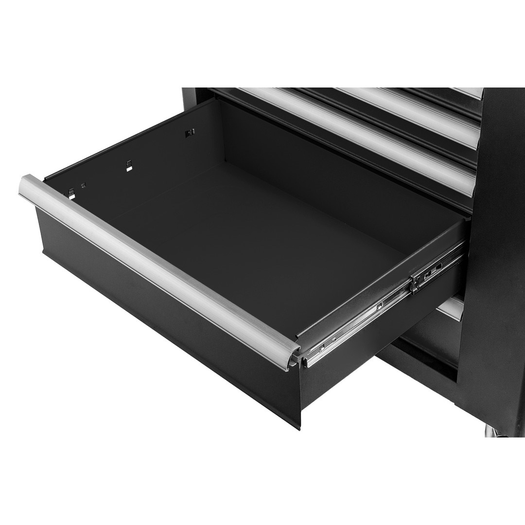 Dulap organizare scule si chei Neo Tools, 7 sertare, ABS, Negru