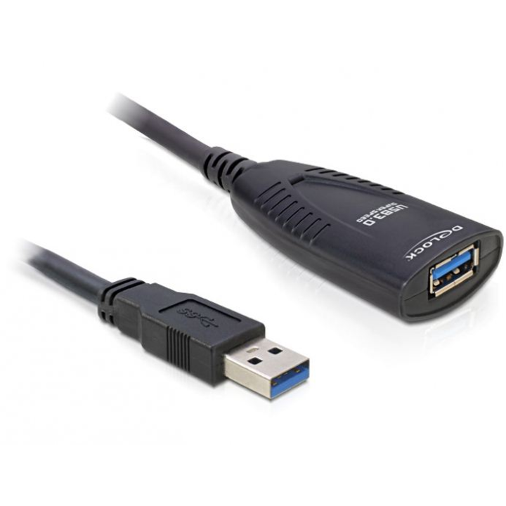Cablu prelungitor activ USB 3.0 T-M 5m, Delock 83089