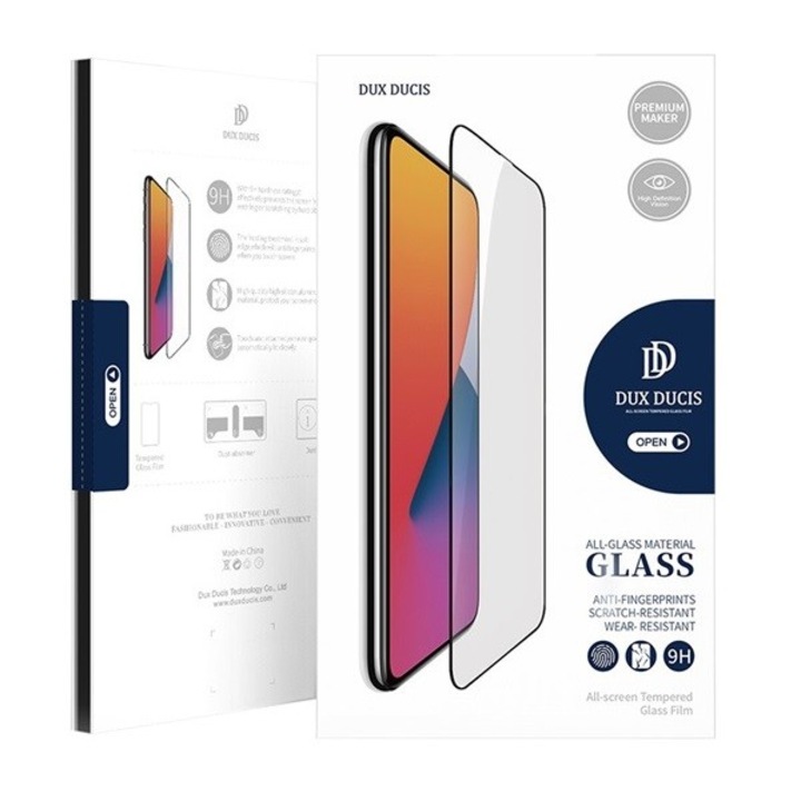 Nokia G11 / G21, Kijelzővédő fólia, ütésálló fólia (az íves részre is!), Tempered Glass (edzett üveg), Dux Ducis, fekete (RS128124)