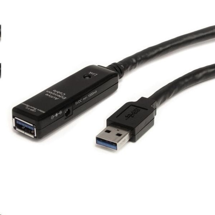 Cablu prelungitor, Startech, Tip USB, Negru