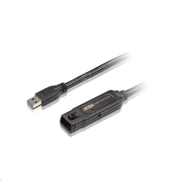 Cablu, Aten, Tip USB 3.1, Negru, 10 m