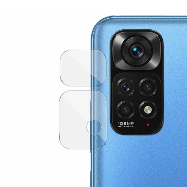 Стъклен Протектор за Камерите за Xiaomi Redmi Note 11 5G, Удароустойчив, Прозрачен