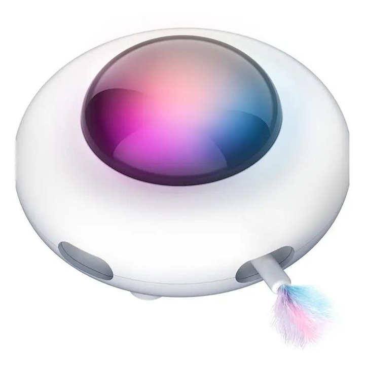 Играчка за котки UFO, електронна, USB зареждане