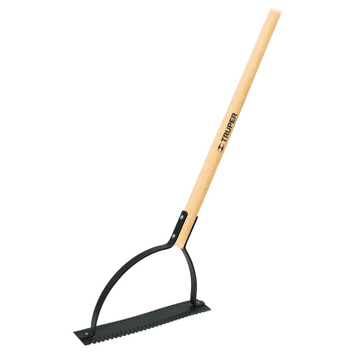 Gyomirtó 36 cm-es fogazott pengével, 76 cm-es Truper fa farokkal