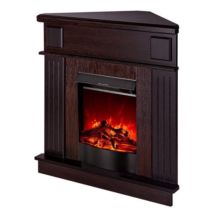 Semineu electric Marina colt Wenge & Corsica, Dimensiuni(I*L*A): 1000*1000*500 mm, 2000 W