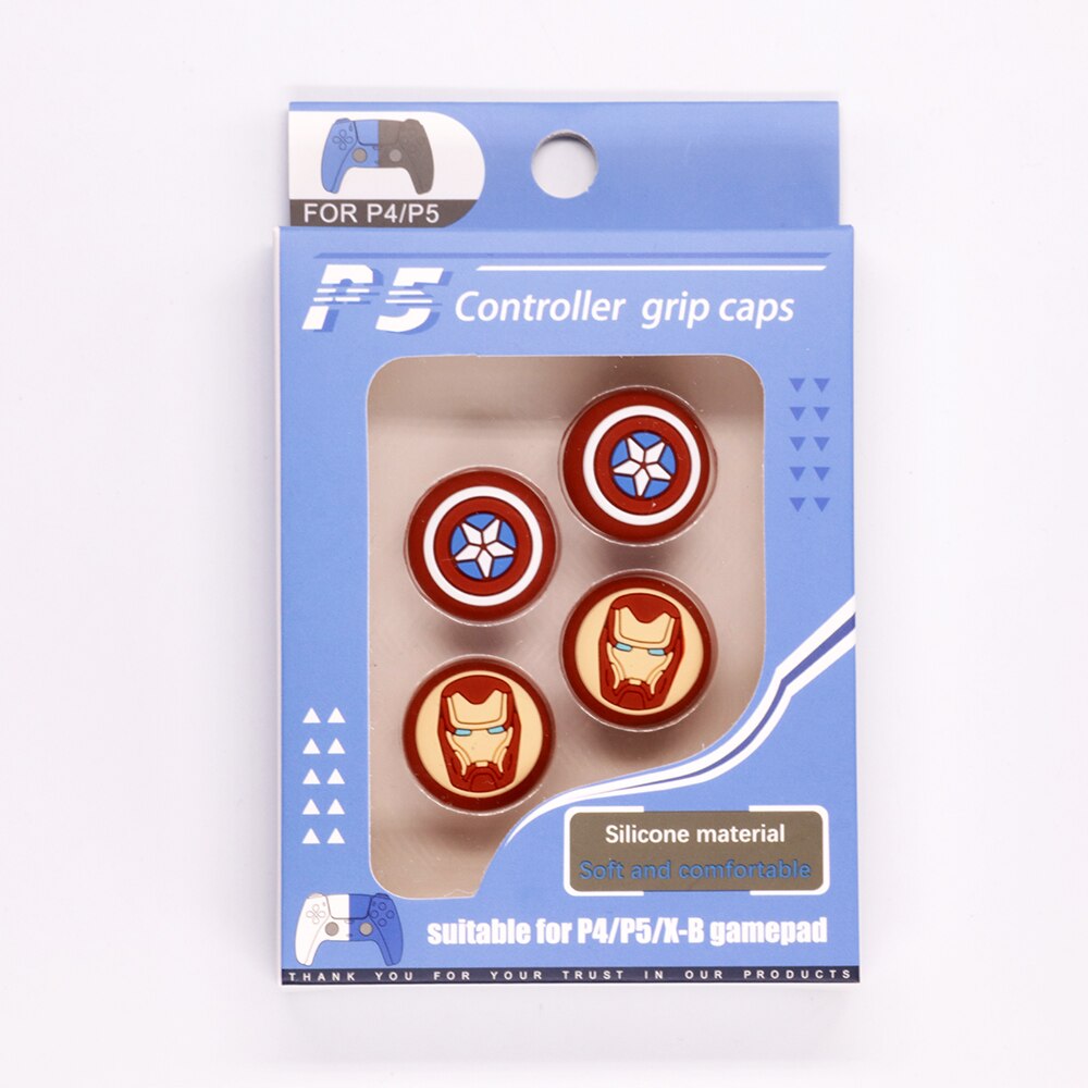 Set 4 Butoane Thumb grip din silicon Model Avengers pentru controller ...