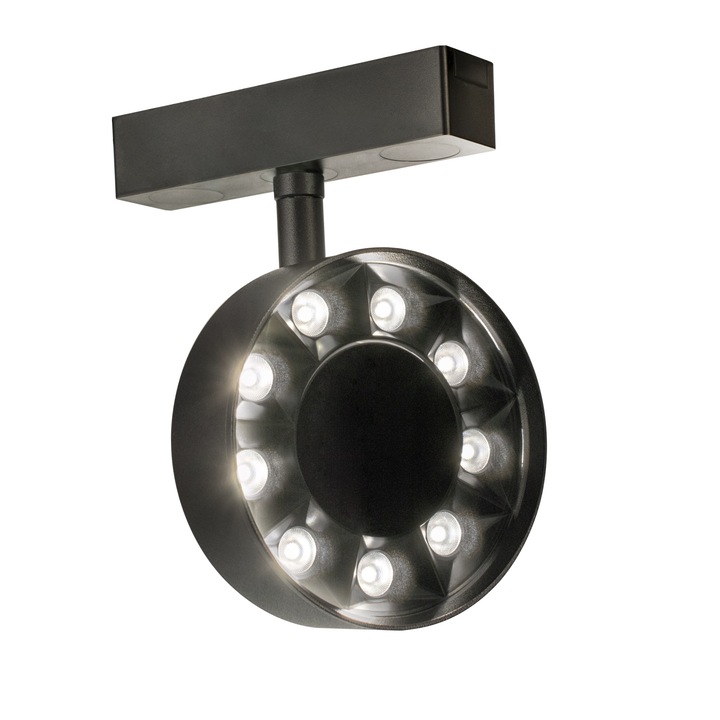 Corp de iluminat tip spot magnetic Ultra-THIN, LED 9W/ora, 1026lm - 50 000ore, 4000K lumina naturala, LM-MT26-G90, 48VDC, LED Market®, clasa energetica E