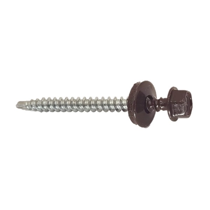 Seda Hatlapfejű önfúró csavar, 4,8x55mm, barna RAL 8017- 200 db/doboz