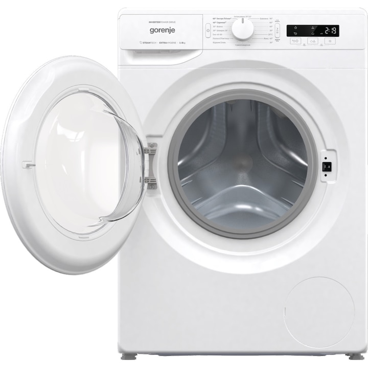 Masina de spalat rufe Gorenje WNPI82BS, Motor Inverter, 8 Kg, clasa B, 1200 rpm, Alba
