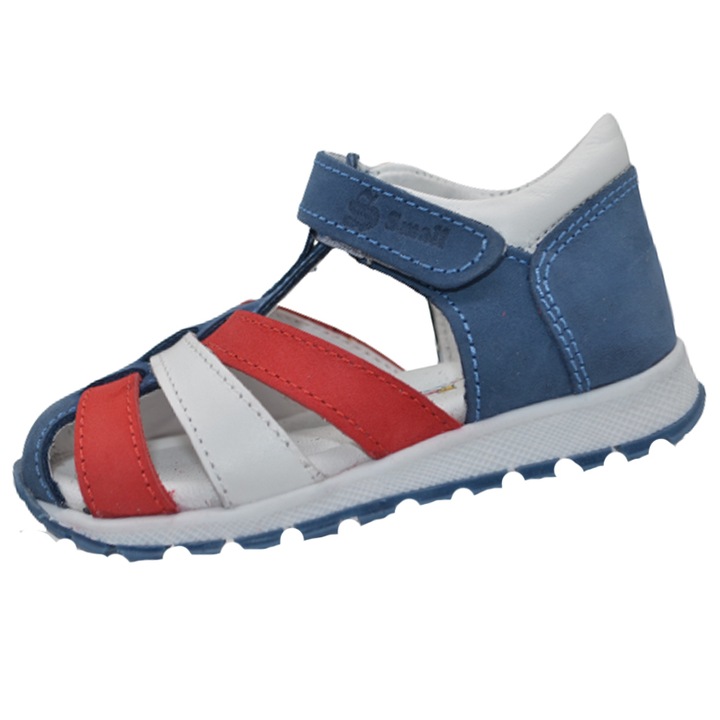 Ортопедични сандали за момче Small Foot SSMF2606AL-19, Кожа, Син 95477