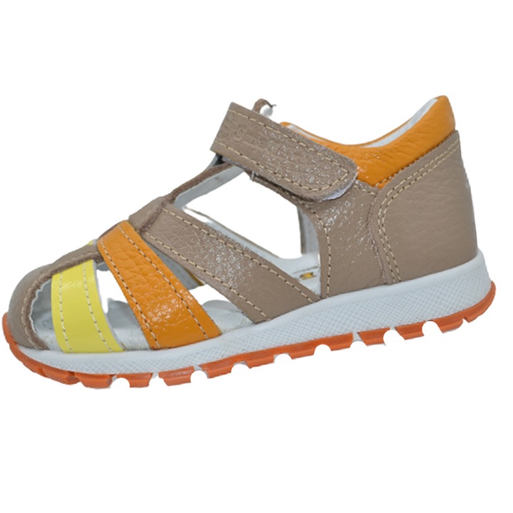 Ортопедични кожени сандали за момче Small Foot SSMF2606M-21, Многоцветни 95469