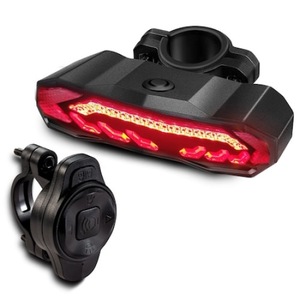 Alarma anti furt/stop/semnalizare pentru biciclete si motociclete 110 db, reincarcabila prin USB, semnalizare, senzor de franare, clanson, senzor de vibratii, impermeabila IP65, telecomanda