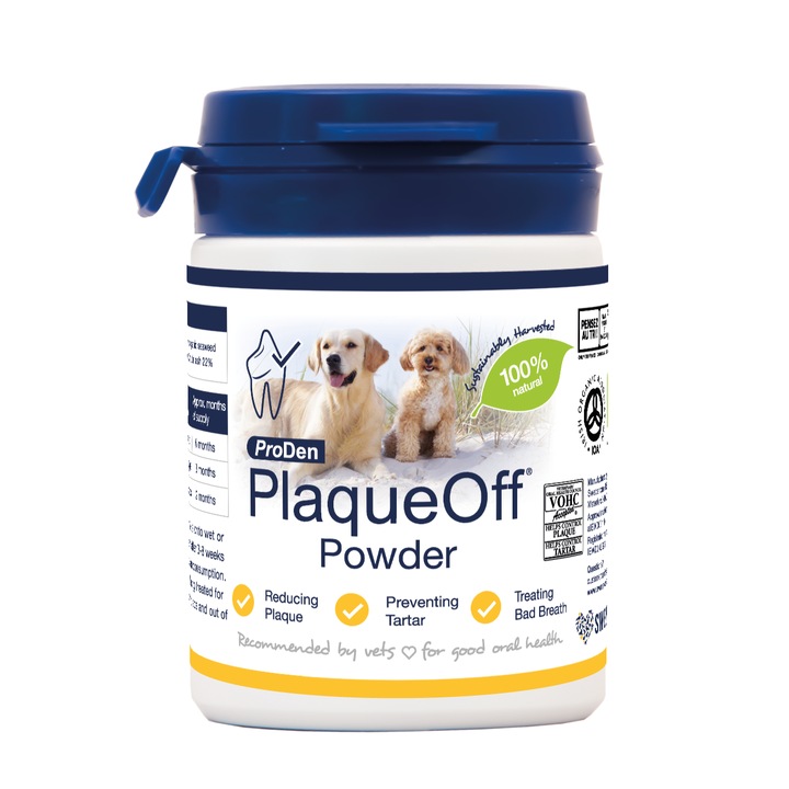 Supliment anti-tartru pentru caini SwedenCare ProDen PlaqueOff®, 100% natural, 40 g
