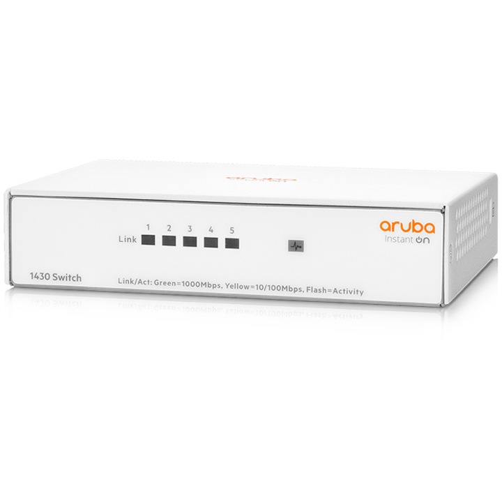 Switch Aruba R8R44A Instant On 1430, 5 porturi Gigabit