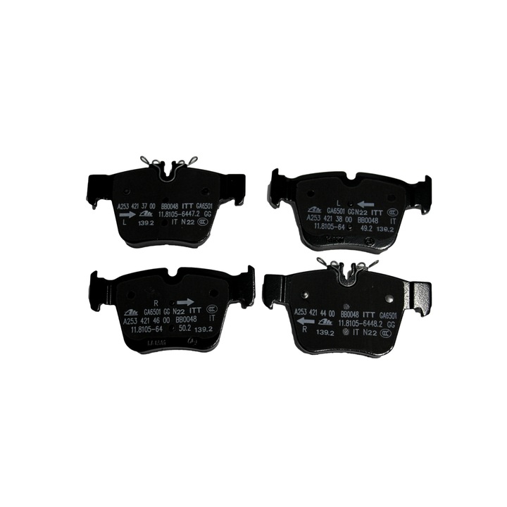 Fékbetétek, Mercedes-Benz, Mercedes W205/X253/GLC/GLE kompatibilis