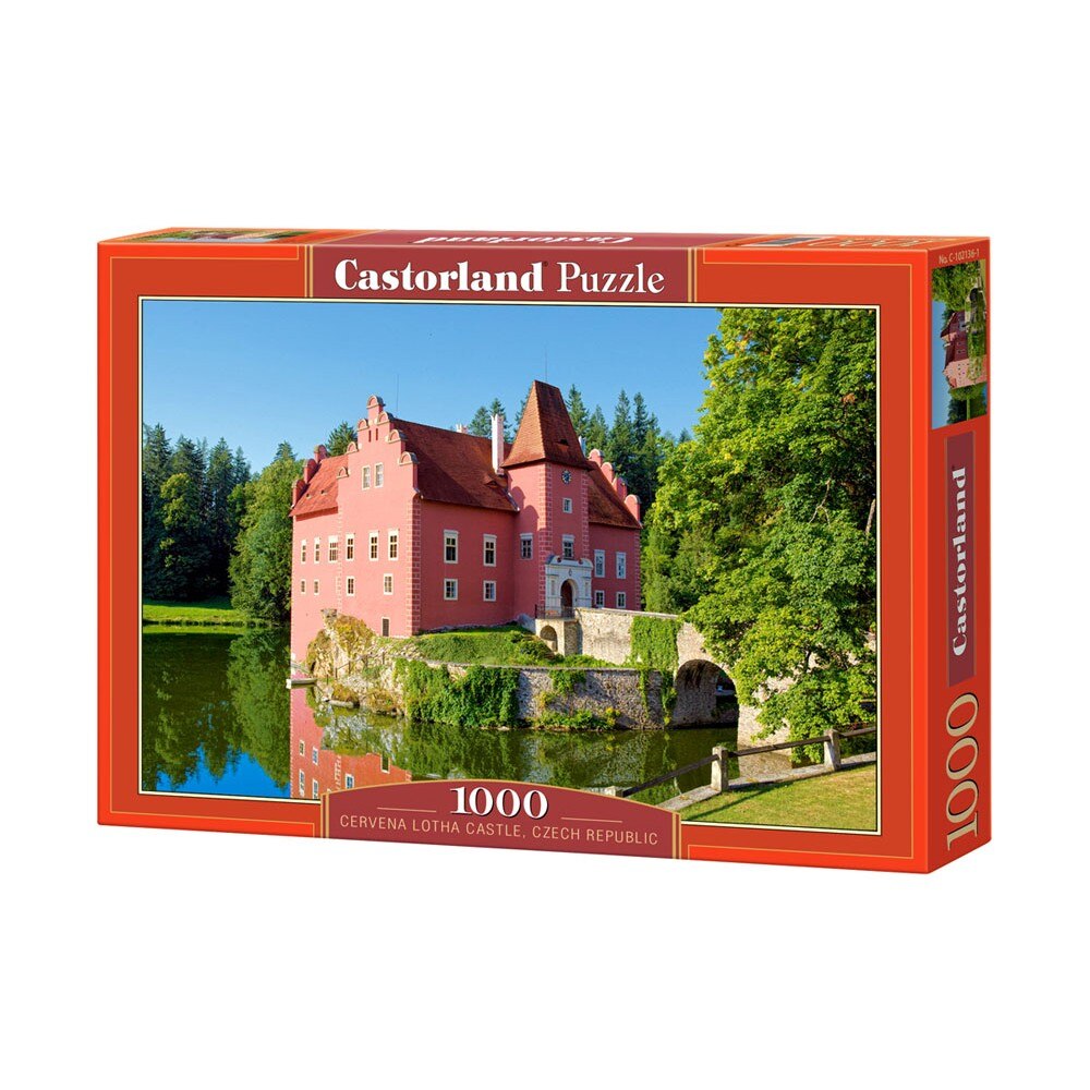 Puzzle cu 1000 de piese, Cervena Lotha Castle, Czech Republic.