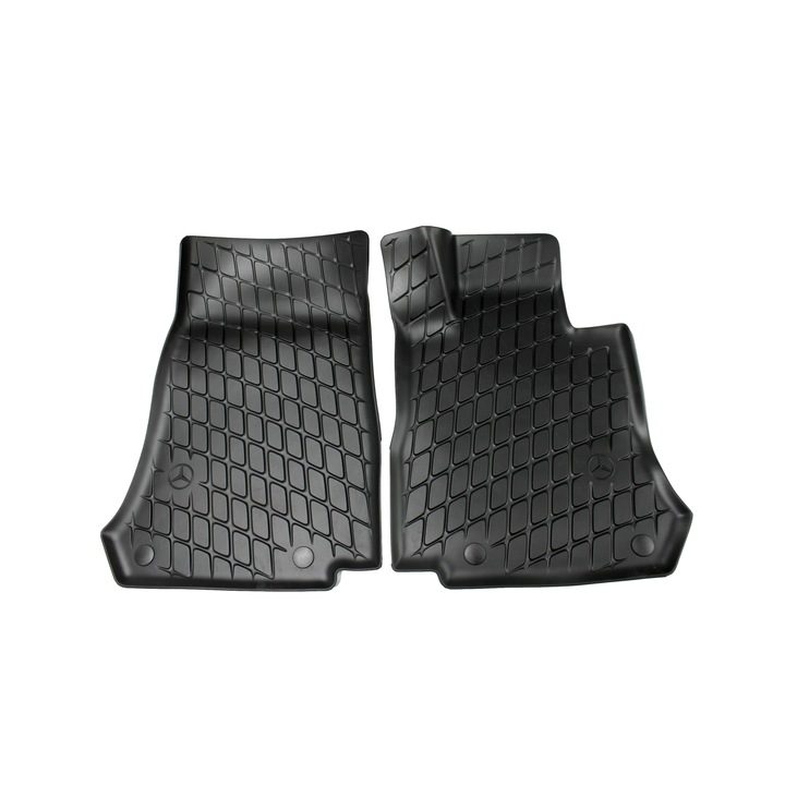 Set 2 covorase, Mercedes-Benz, Cauciuc, Compatibil cu Mercedes GLC X253, Negru