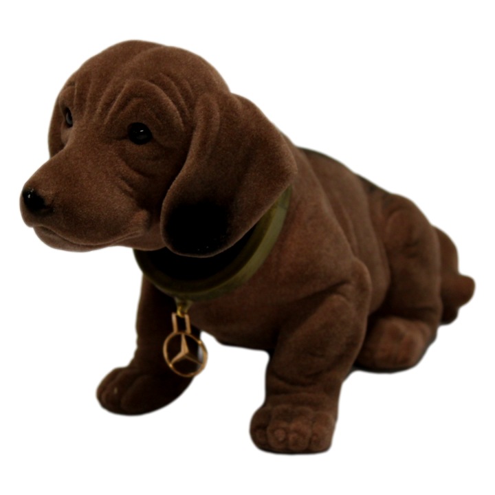 Catel original Mercedes-Benz Classic, maro, varianta care da din cap