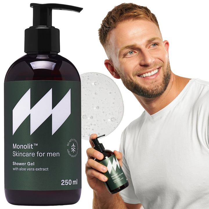 Tusfürdő, Monolit, Pantenollal és Aloe-val, Hidratáló Hatás, Gyulladáscsökkentő Hatás, Minden Bőrtípusra, Szantálfa Illattal, 250 ml