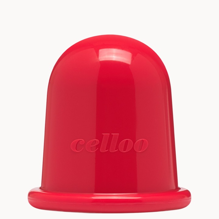Антицелулитна вендуза, Celloo, Silicone, Червена